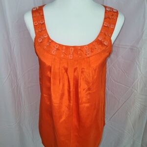 🦜🦜3/$25. CHADWICKS SLEEVELESS BLOUSE ORANGE L